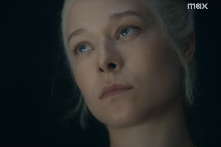 Emma D'Arcy as Rhaenyra Targaryen in season two of House of the Dragon