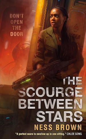 Book cover of The Scourge Between Stars by Ness Brown