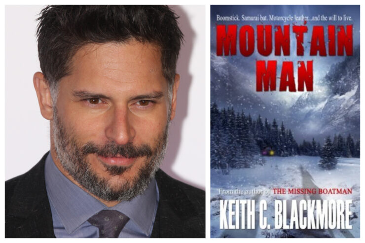 Split image of Joe Manganiello and Mountain Man cover