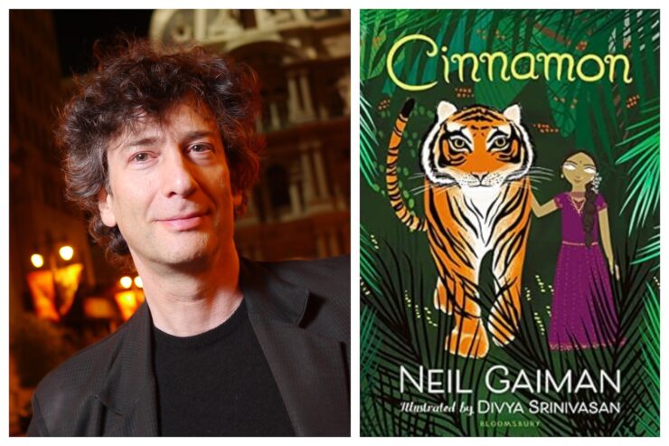 Neil Gaiman and Cinnamon cover