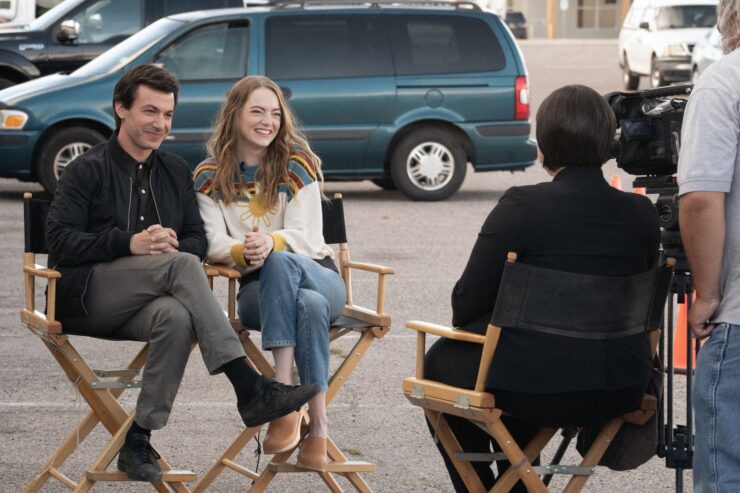 Asher (Nathan Fielder) and Whitney (Emma Stone) in a scene from The Curse
