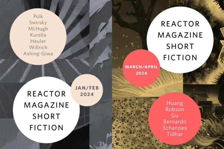 Covers for Jan/Feb and March/April 2024 short fiction bundles