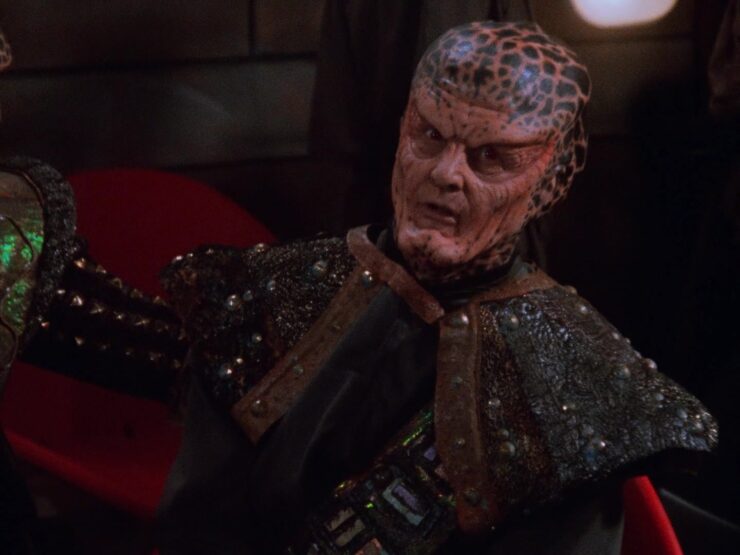 G'Kar in a scene from Babylon 5 “The Parliament of Dreams”