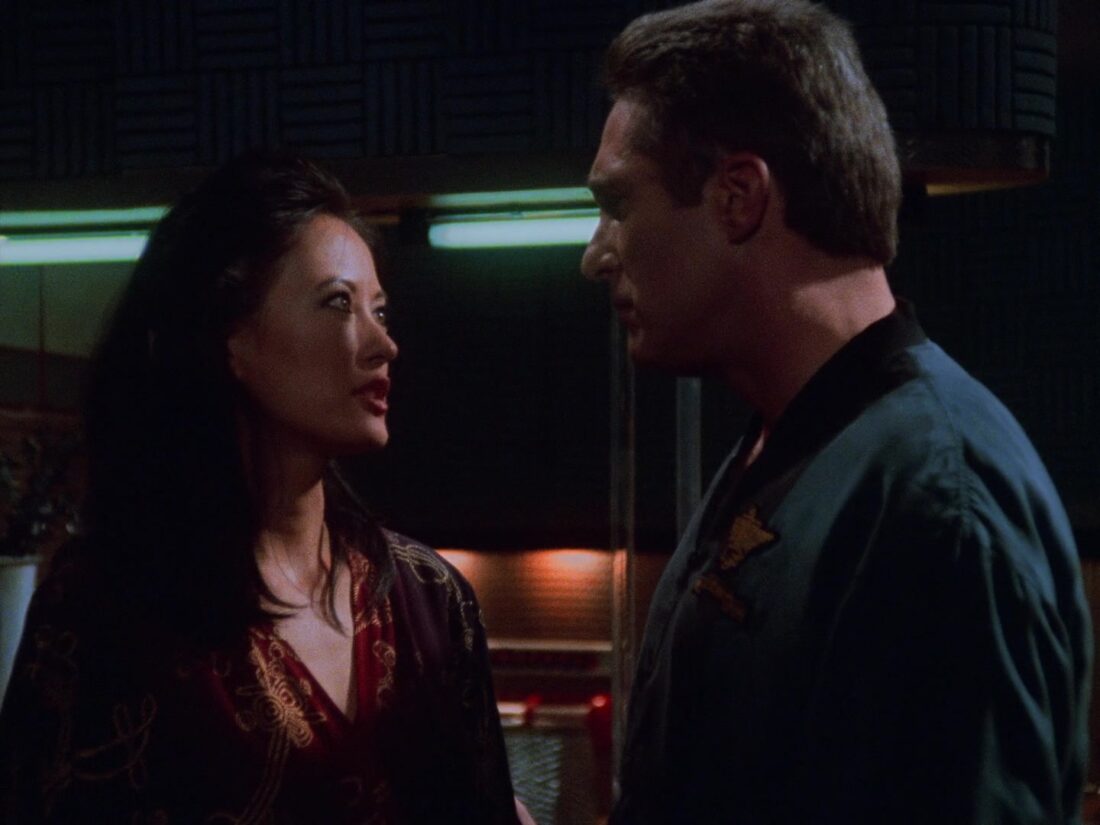 Sinclair and Sakai in Babylon 5 "The Parliament of Dreams"
