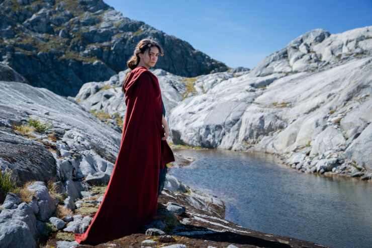 Nazanin Boniadi as Bronwyn in Season 1 The Lord of the Rings: The Rings of Power