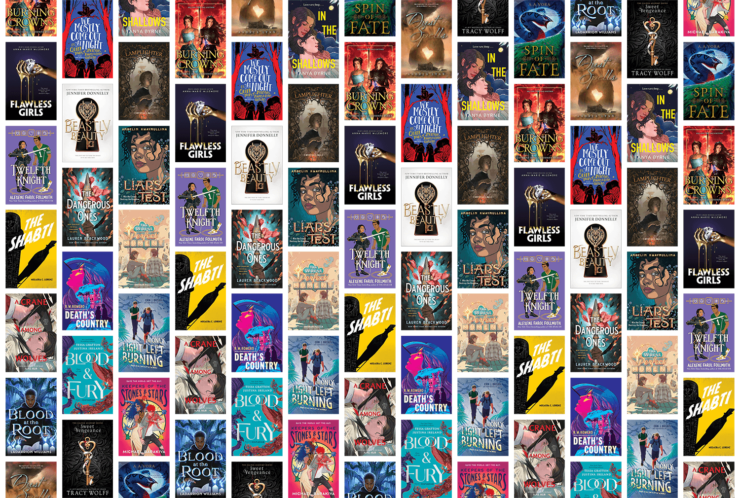 Collage of book cover for 20 new young adult SFF titles publishing May 2024