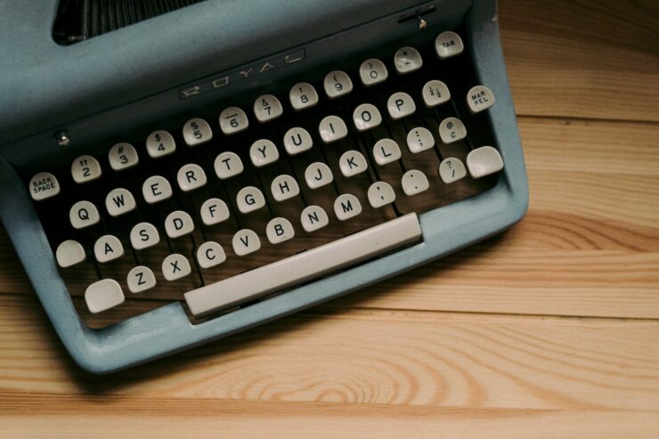 Photo of a vintage typewriter