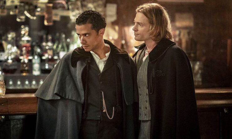 Louis and Lestat in an image from Interview With the Vampire