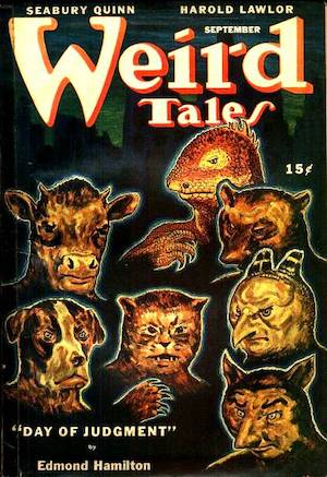 Cover of Weird Tales featuring “Day of Judgment” by Edmond Hamilton