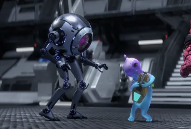 Zero (voiced by Angus Imrie) and Murf (voiced by Dee Bradley Baker) in Star Trek: Prodigy