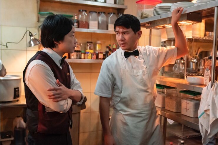 Jimmy O. Yang and Ronny Chieng in Interior Chinatown