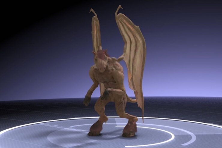 Artist's rendering of the Jersey Devil from the TV series MonsterQuest