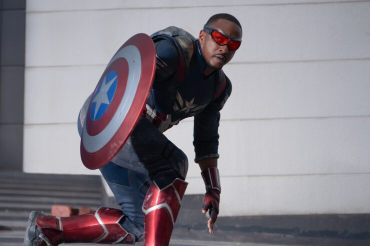 Anthony Mackie as Sam Wilson/Captain America in Marvel Studios' CAPTAIN AMERICA: BRAVE NEW WORLD.