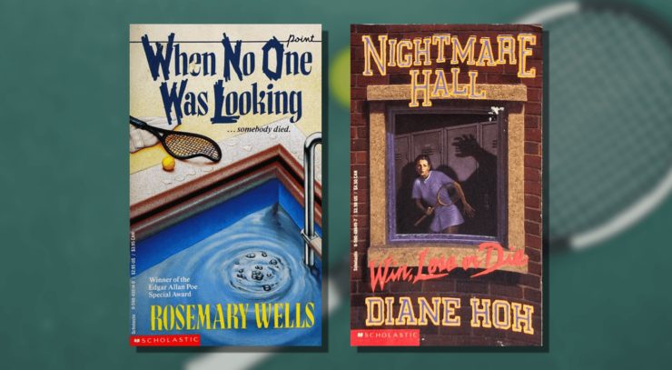 Book covers of When No One Was Looking by Rosemary Wells and Win Lose or Die by Diane Hoh