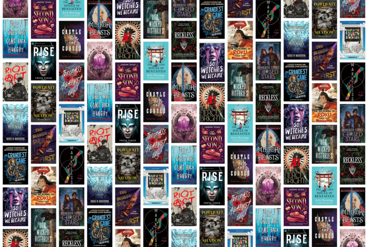Collection of 21 book covers for young adult SFF titles publishing in July 2024