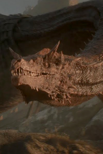 Caraxes the dragon in a scene from House of the Dragon