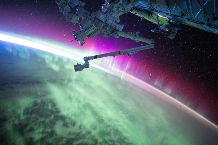 aurora as seen from space.