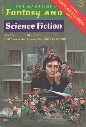 Cover of the July 1977 issue of the magazine for fantasy and science fiction