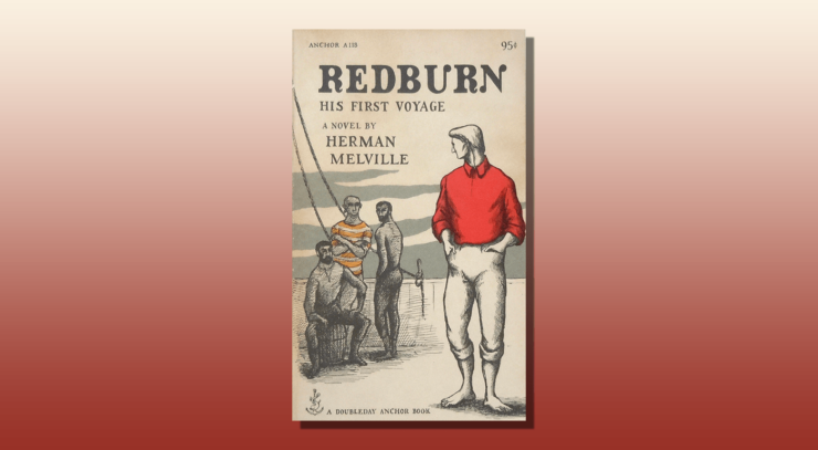 Cover of Herman Melville's Redburn with cover art by Edward Gorey