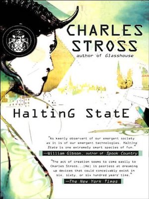 Cover of Halting State by Charles Stross