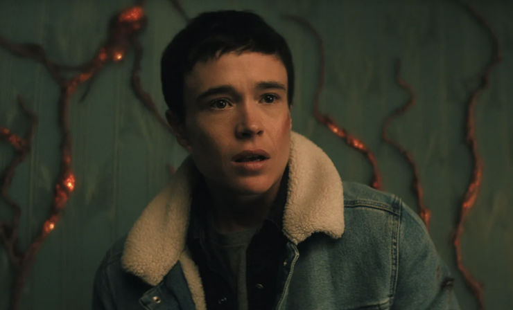 Elliot Page as Viktor in a scene from The Umbrella Academy