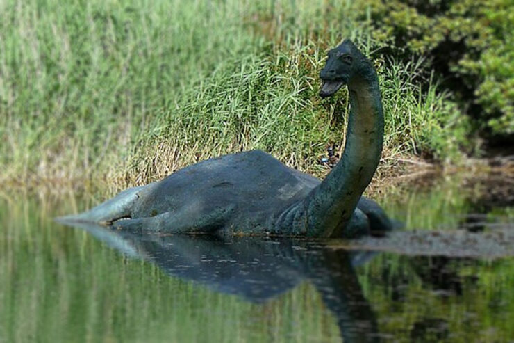 Photo of a model of the Loch Ness Monster