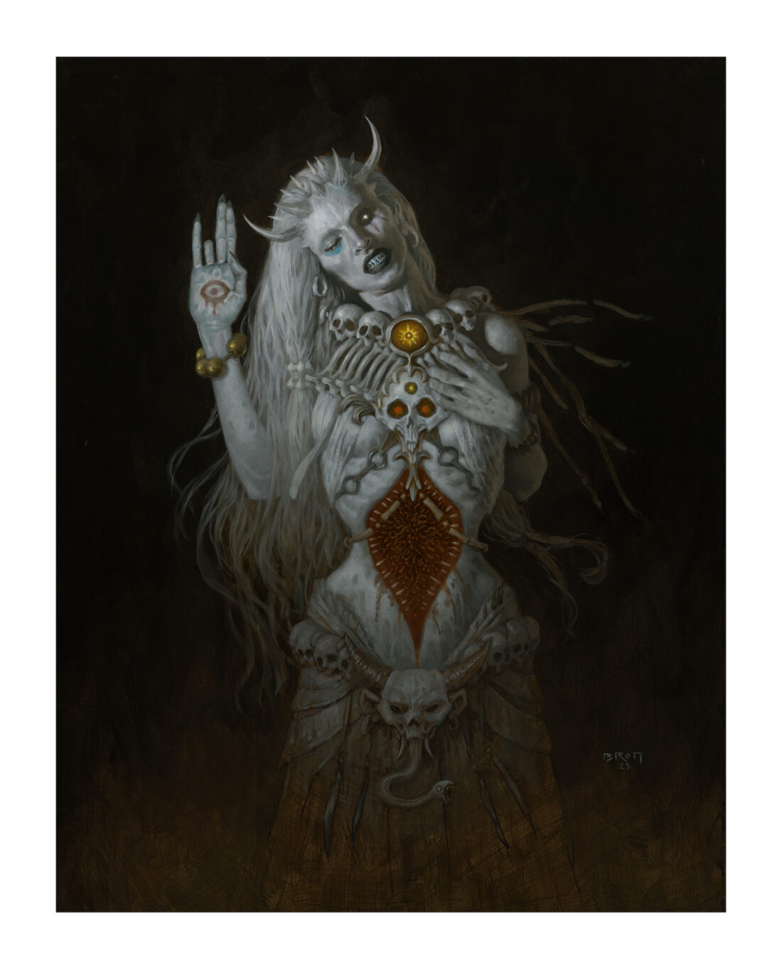 Interior art of "Lord Shelbeth" from Brom's Evil in Me.