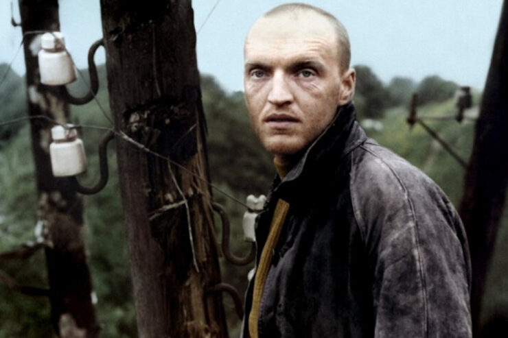 Alexander Kaidanovsky in a scene from Andrei Tarkovsky's Stalker