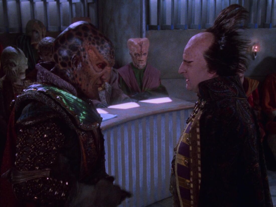 A scene from Babylon 5 "Chrysalis"