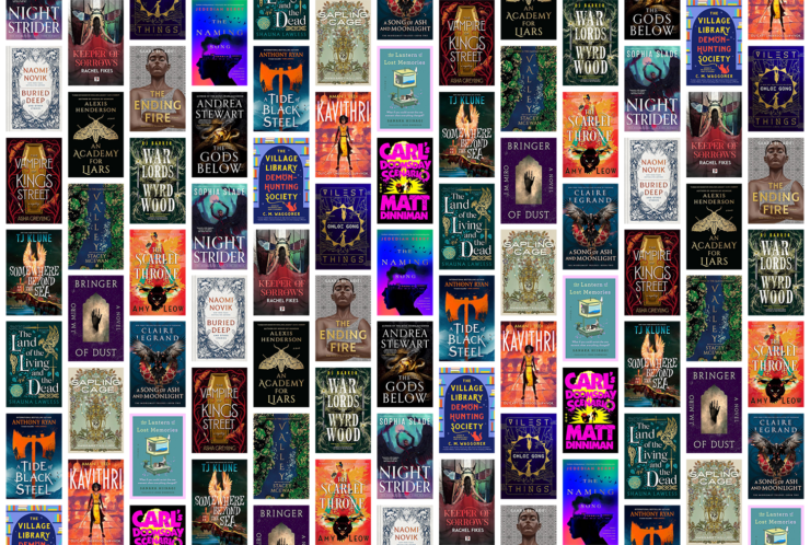 Collection of 22 book covers for fantasy titles publishing in September 2024