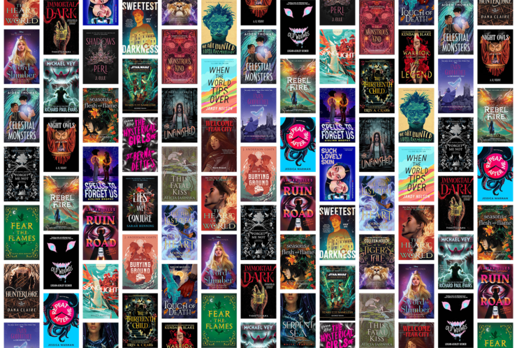 Collection of 36 book covers for young adult SFF titles publishing in September 2024