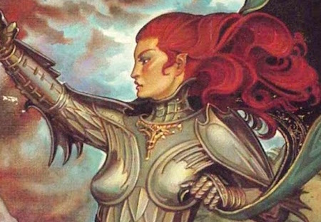 Detail from the cover of Jirel of Jiory by C.L. Moore