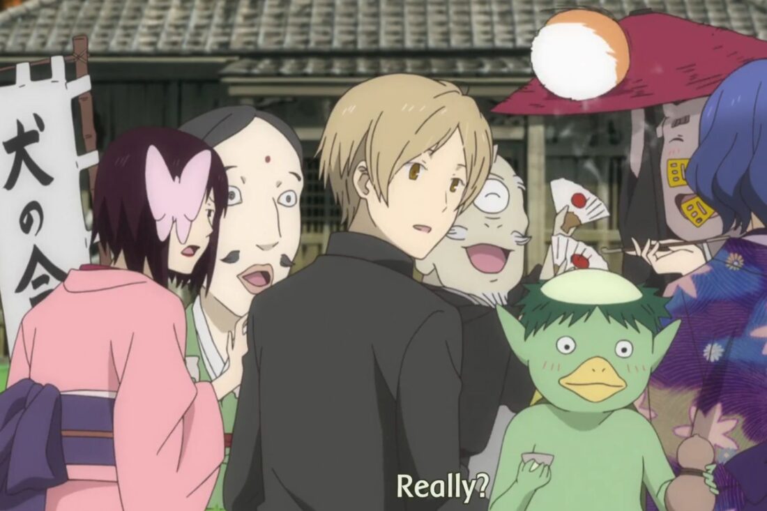 A scene from the anime series Natsume's Book of Friends