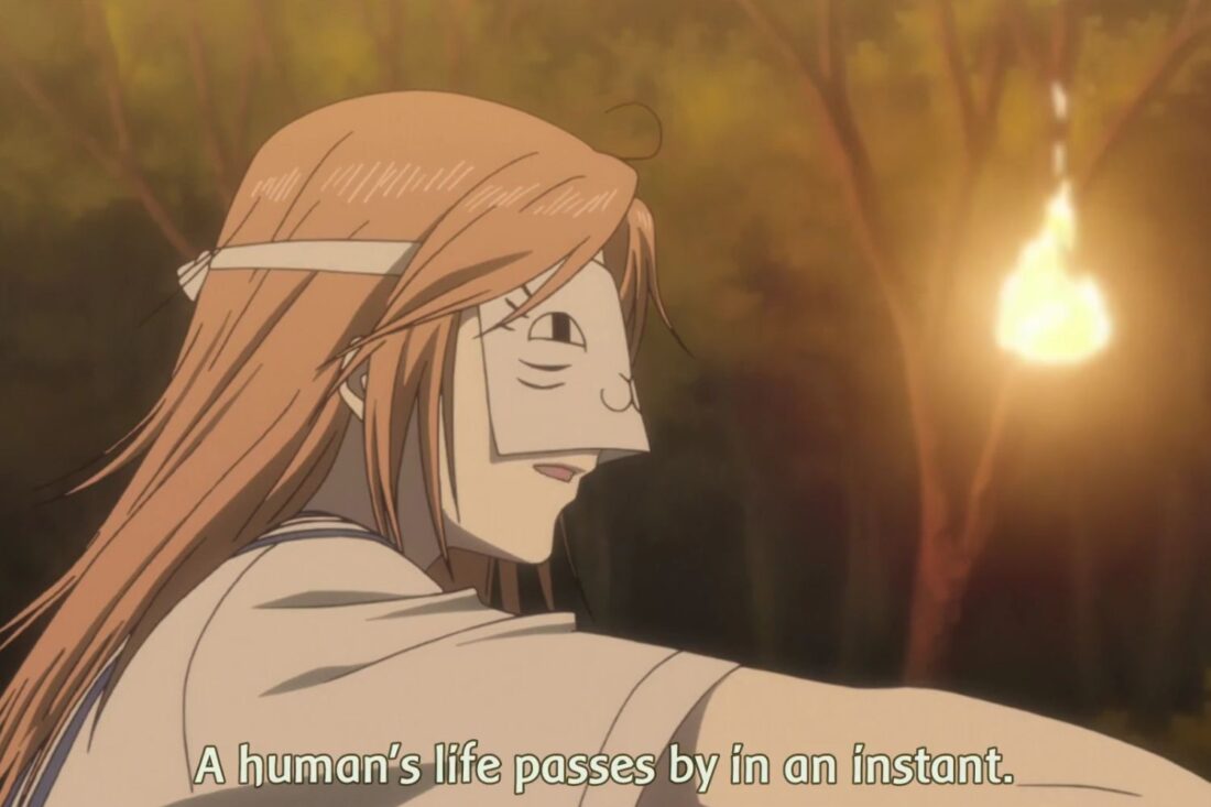 A scene from the anime series Natsume's Book of Friends