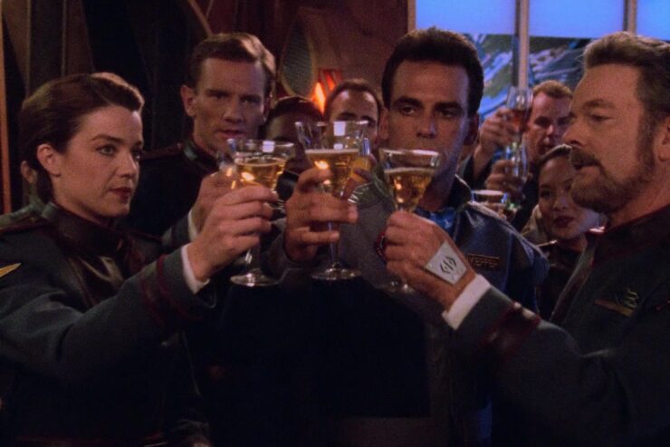 A scene from Babylon 5 "A Distant Star"