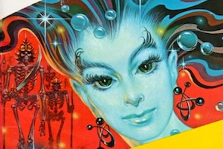 Detail from the cover of The Best of Planet Stories #1