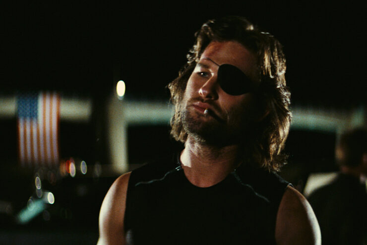 Kurt Russell as Snake Plissken in Escape From New York