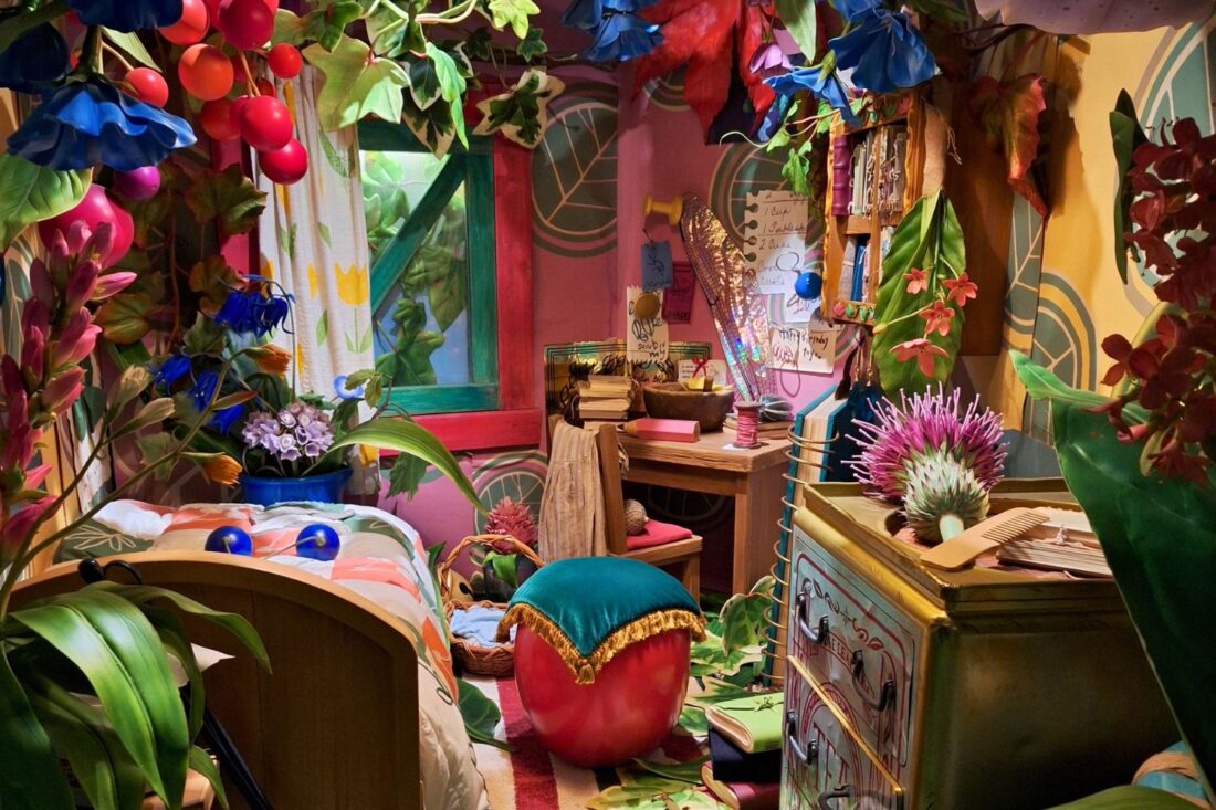 A recreation of Arietty's room at Ghibli Park