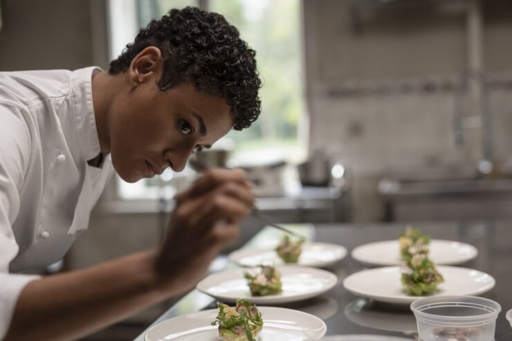 Chef in House of Spoils making some haunted tarts