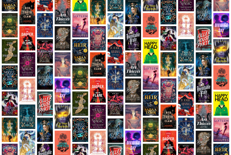 Collection of 28 book covers for young adult titles publishing in October 2024