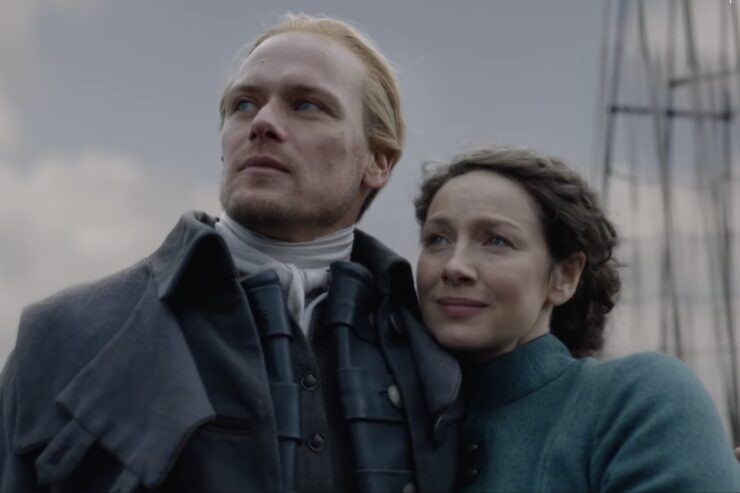 Caitríona Balfe and Sam Heughan in Outlander