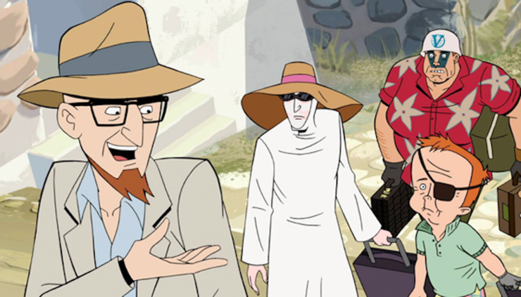 A scene from The Venture Bros. episode "Spanikopita"