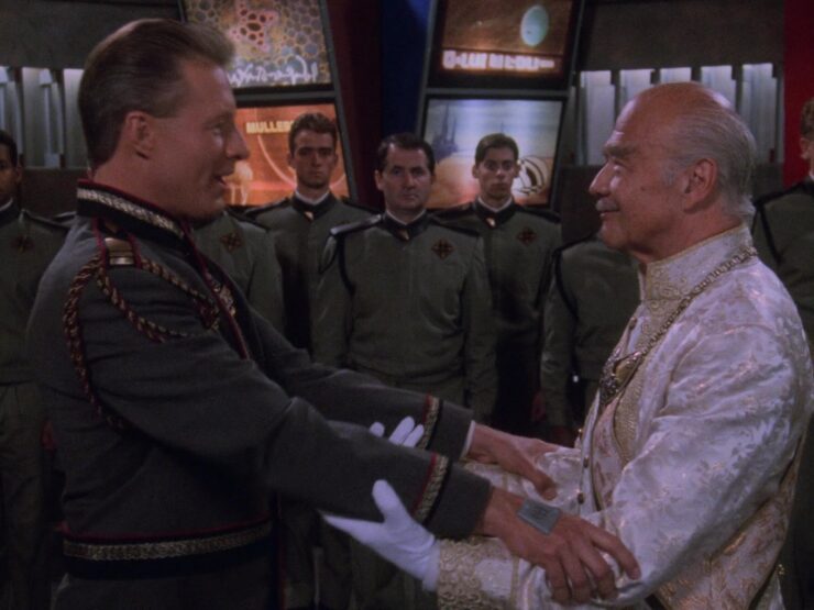 Screencap of Babylon 5 Season 2 Ep. 9: The Coming of Shadows