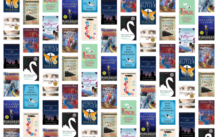 Collection of covers for 13 books to read when you need an escape