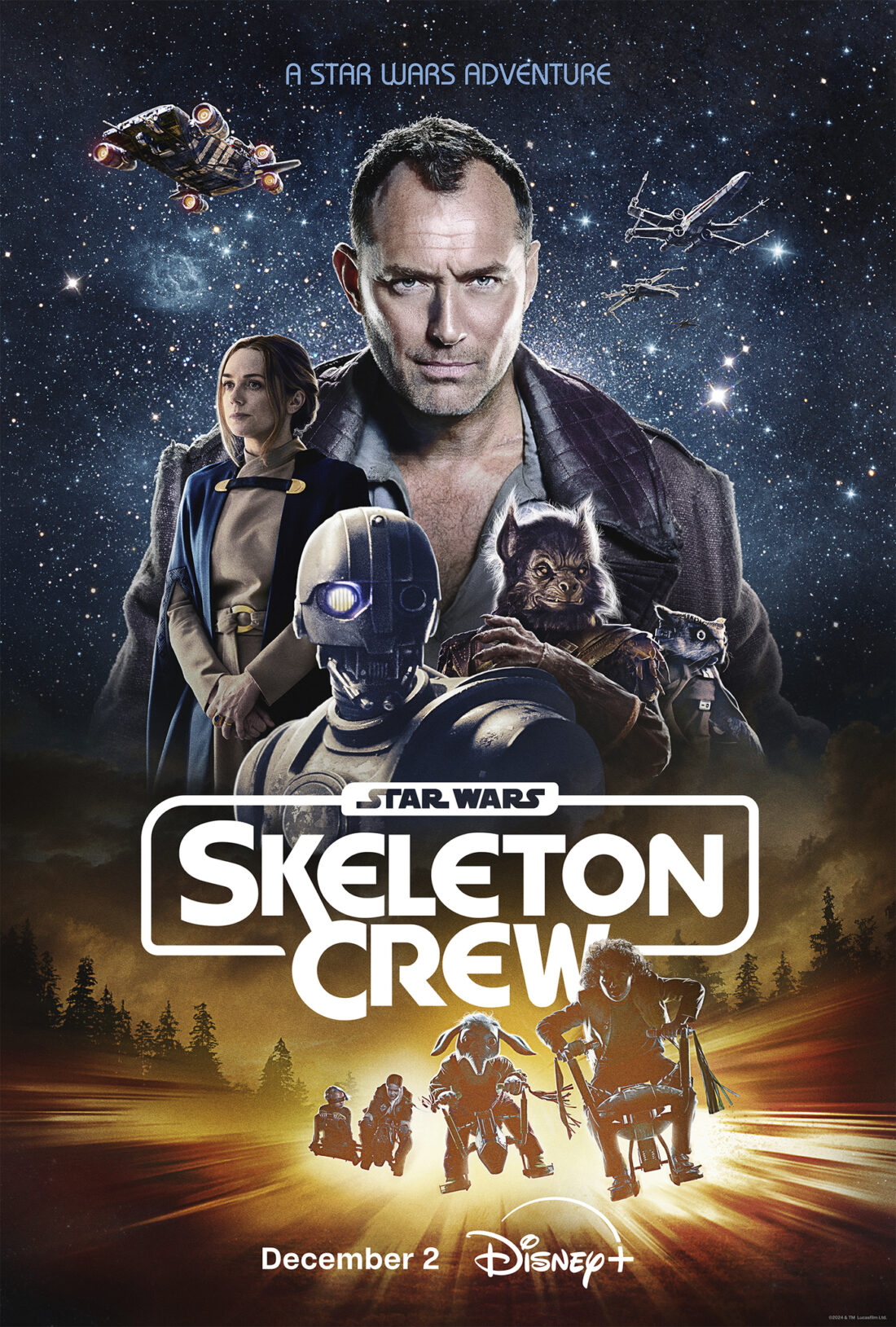 jude law skeleton crew poster