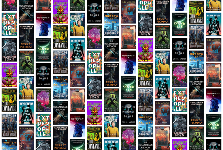 Mosaic of 17 covers for the new science fiction releases of November and December 2024