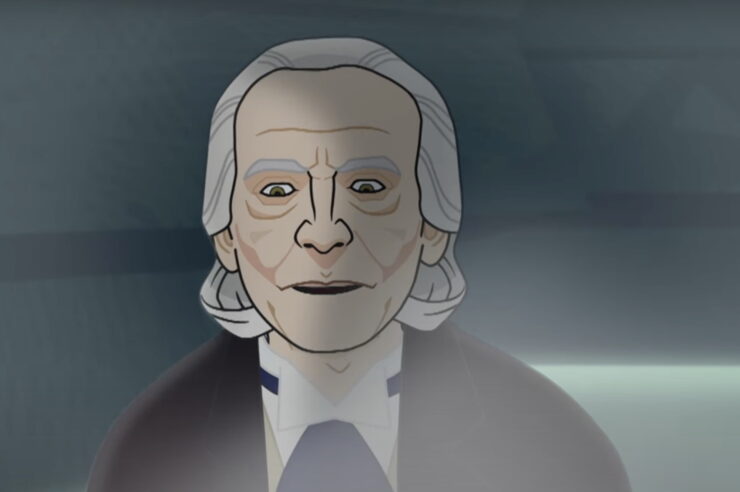 Animated version of the First Doctor in "The Savages"