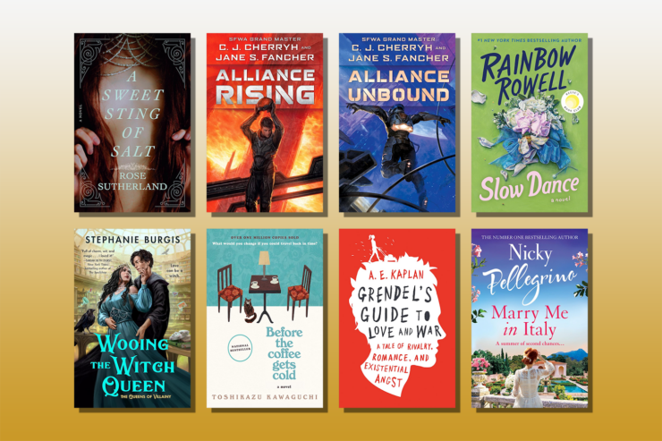 Collection of 8 book covers from Jo Walton's November 2024 reading list