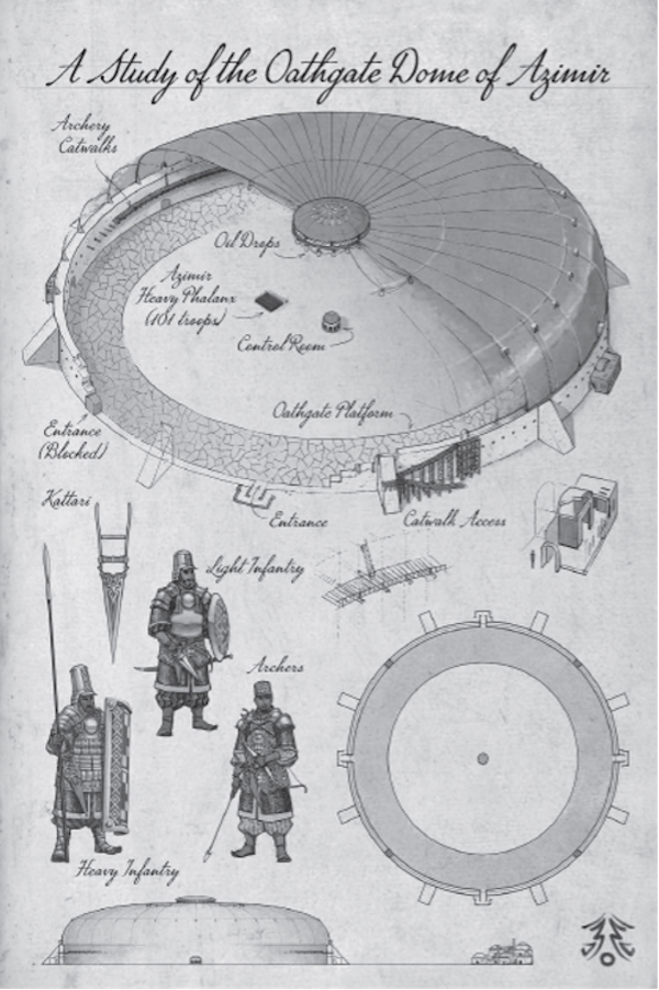 A Study of the Oathgate Dome of Azimir artwork from Wind and Truth