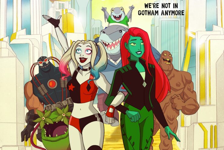 Cropped poster image of Harley Quinn gang for Season 5.